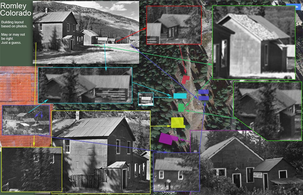 Romley estimated building layout.