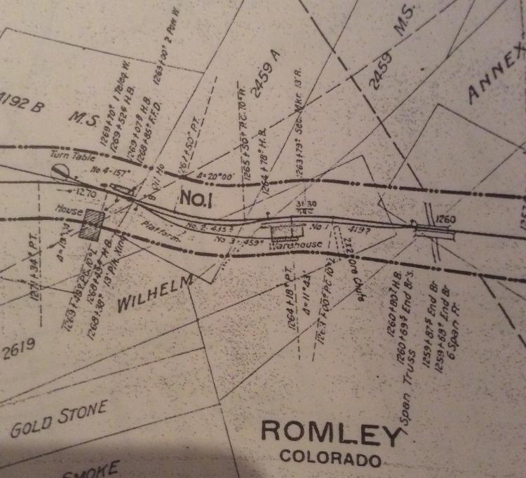 Romley valuation map showing bridge lengths.