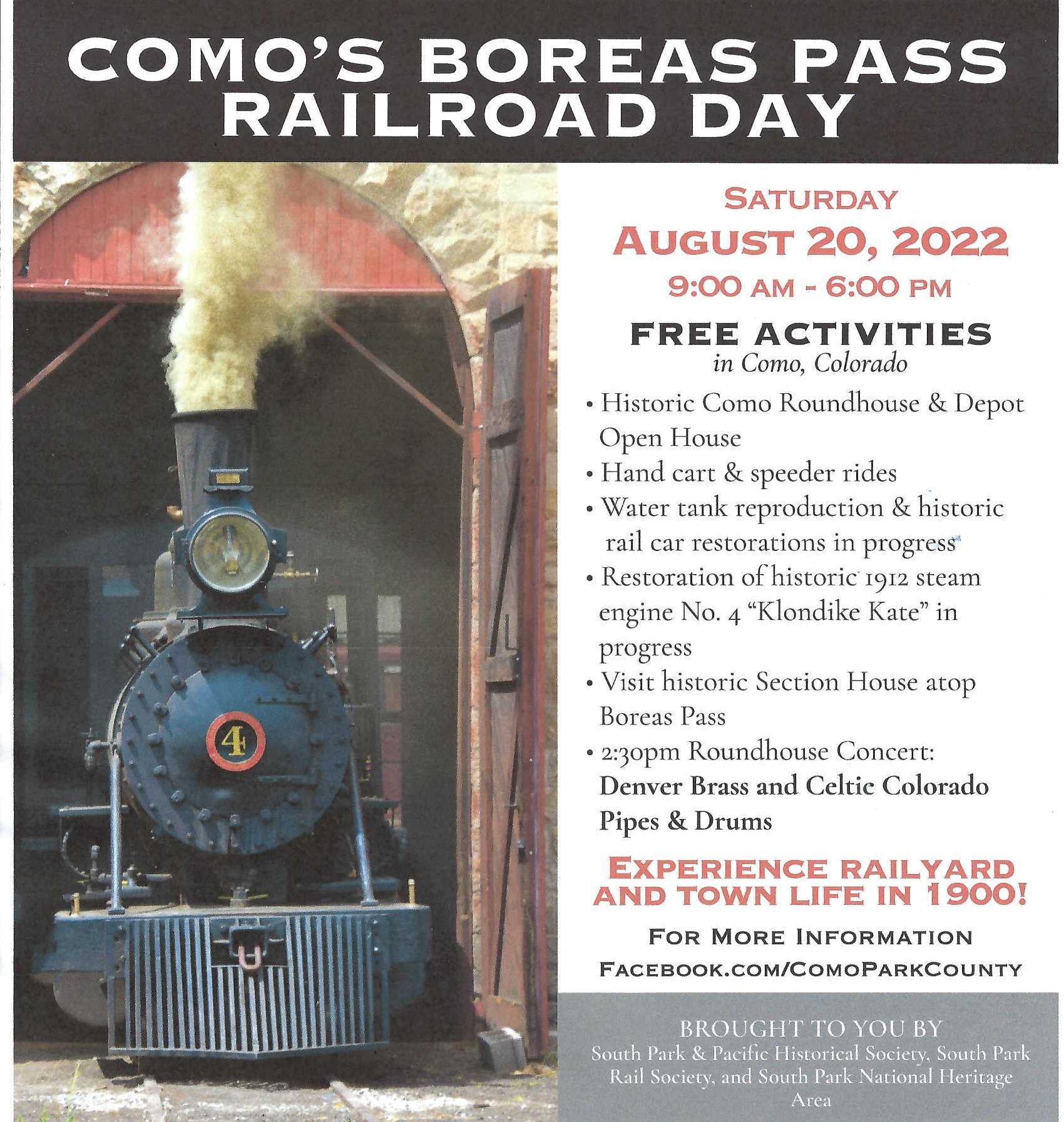 C&Sng Discussion Forum Boreas Pass Railroad Day August 20 2022
