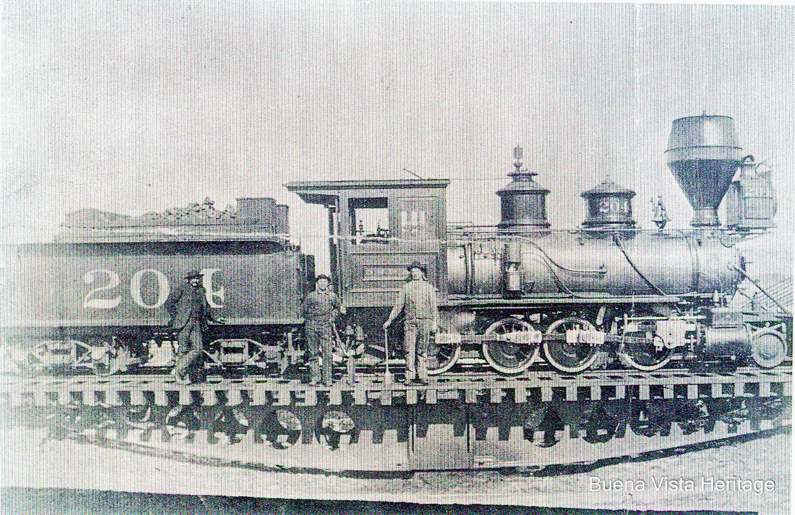 Here is a image of 1886 of what I think is the original Leadville turntable.