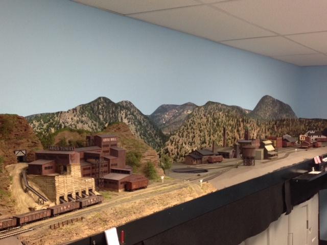 Idaho Springs backdrop installed