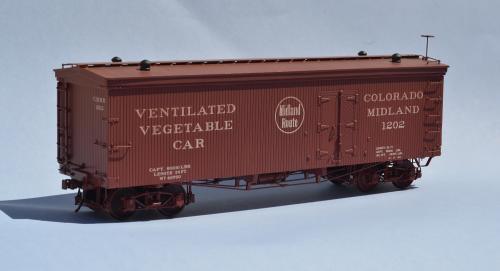 Colo. Midland former Hanrahan reefer rebuilt into ventilated vegetable car